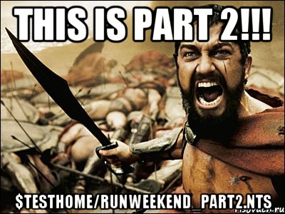 this is part 2!!! $testhome/runweekend_part2.nts, Мем Это Спарта