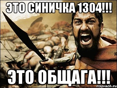 это синичка 1304!!! это общага!!!, Мем Это Спарта