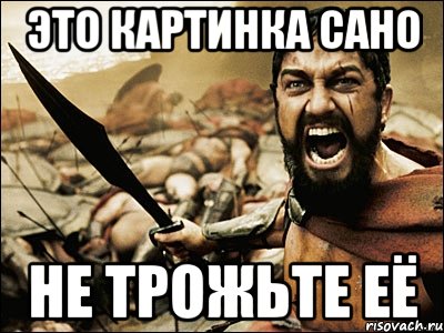 это картинка сано не трожьте её, Мем Это Спарта