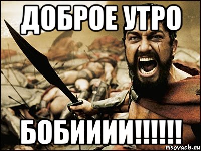 доброе утро бобииии!!!, Мем Это Спарта