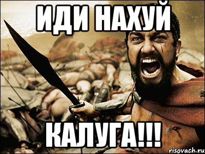 иди нахуй калуга!!!, Мем Это Спарта