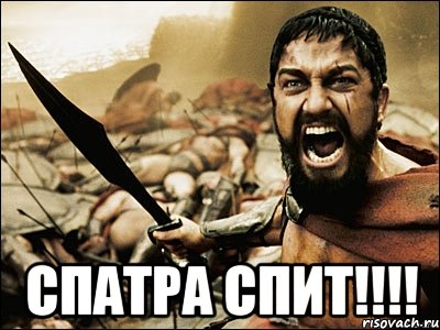  спатра спит!!!, Мем Это Спарта