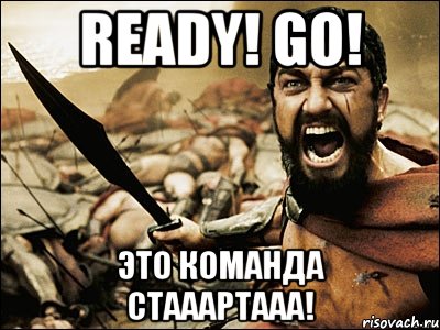 ready! go! это команда стааартааа!, Мем Это Спарта