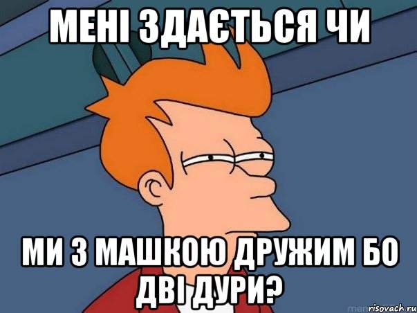 мені здається чи ми з машкою дружим бо дві дури?, Мем  Фрай (мне кажется или)