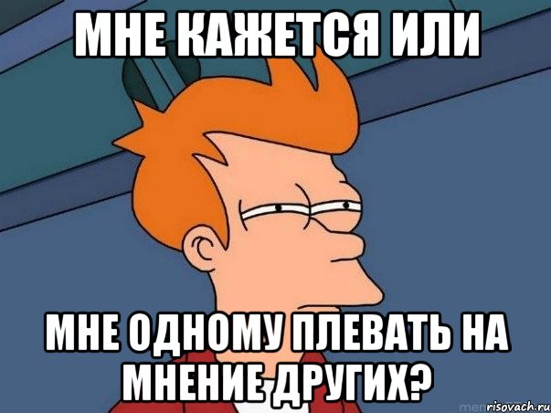 мне кажется или мне одному плевать на мнение других?, Мем  Фрай (мне кажется или)