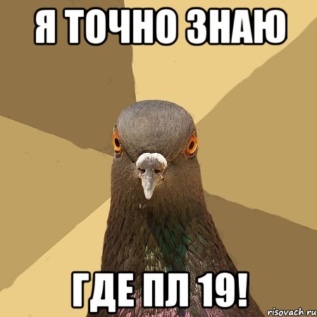 я точно знаю где пл 19!