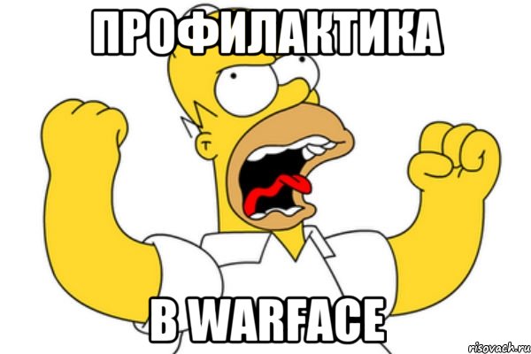 профилактика в warface, Мем Разъяренный Гомер