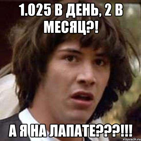 1.025 в день, 2 в месяц?! а я на лапате???!!!, Мем А что если (Киану Ривз)