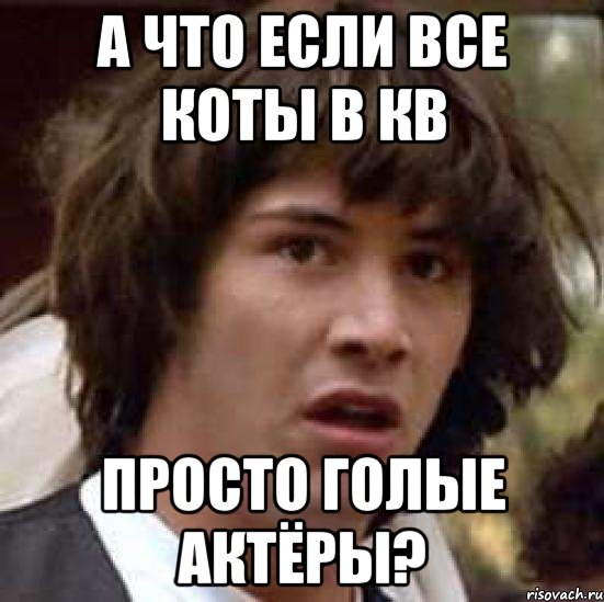 а что если все коты в кв просто голые актёры?, Мем А что если (Киану Ривз)