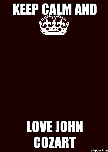 keep calm and love john cozart, Комикс keep calm