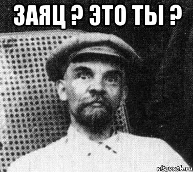 заяц ? это ты ? , Мем   Ленин удивлен