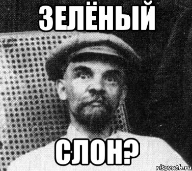 зелёный слон?, Мем   Ленин удивлен