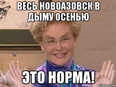 весь новоазовск в дыму осенью это норма!