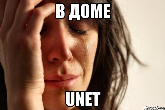 в доме unet, Мем Девушка плачет