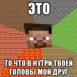 это то что в нутри твоей головы мой друг, Мем Миникрафтер