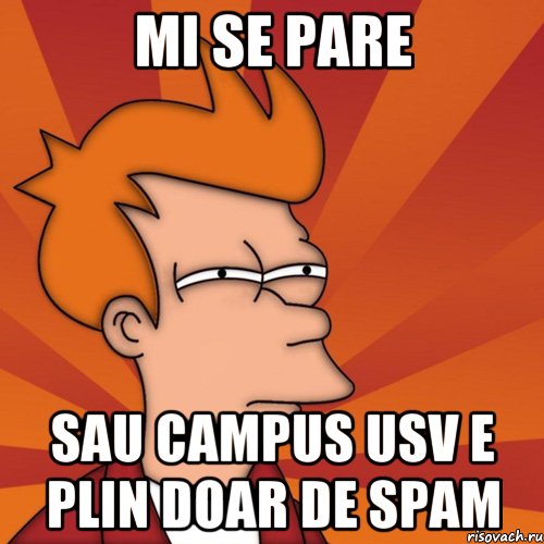 mi se pare sau campus usv e plin doar de spam, Мем Мне кажется или (Фрай Футурама)