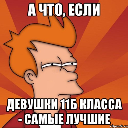 а что, если девушки 11б класса - самые лучшие, Мем Мне кажется или (Фрай Футурама)