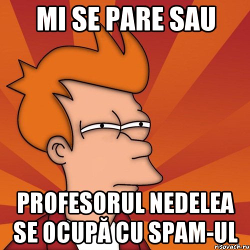 mi se pare sau profesorul nedelea se ocupă cu spam-ul, Мем Мне кажется или (Фрай Футурама)