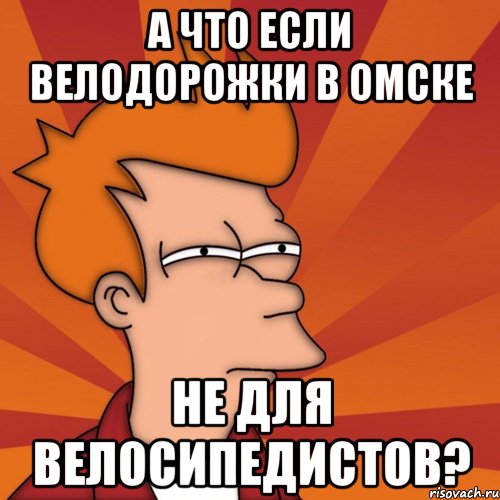 а что если велодорожки в омске не для велосипедистов?, Мем Мне кажется или (Фрай Футурама)