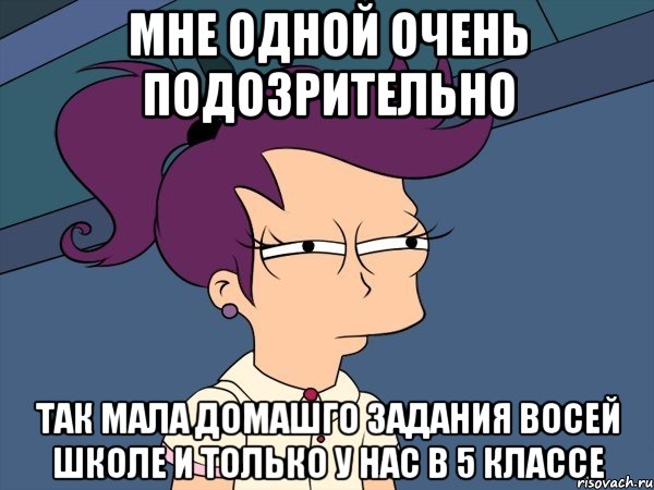 мне одной очень подозрительно так мала домашго задания восей школе и только у нас в 5 классе, Мем Мне кажется или (с Лилой)