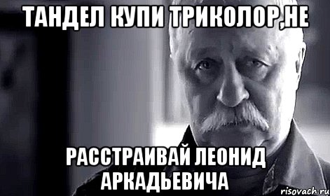 тандел купи триколор,не расстраивай леонид аркадьевича, Мем Не огорчай Леонида Аркадьевича