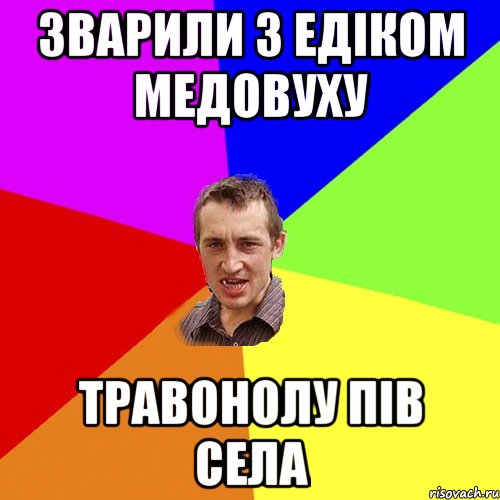 зварили з едіком медовуху травонолу пів села, Мем Чоткий паца