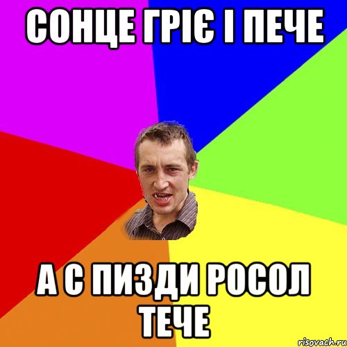 сонце гріє і пече а с пизди росол тече, Мем Чоткий паца