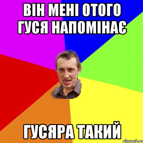 він мені отого гуся напомінає гусяра такий, Мем Чоткий паца