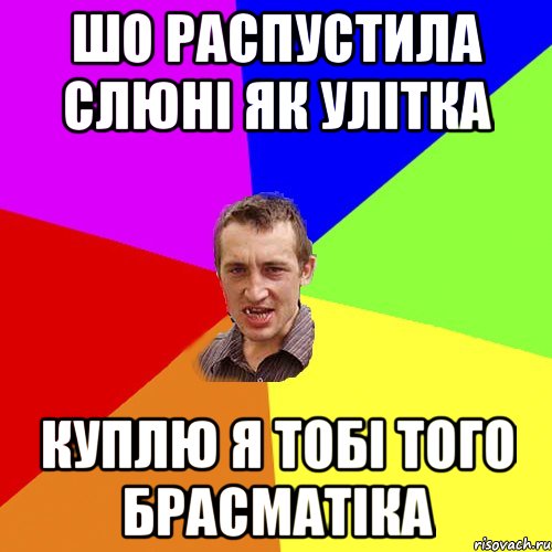 шо распустила слюні як улітка куплю я тобі того брасматіка, Мем Чоткий паца