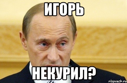 игорь некурил?, Мем путин