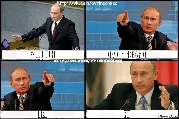 z ujdjh. dadf fdsfd fef ff, Комикс Путин