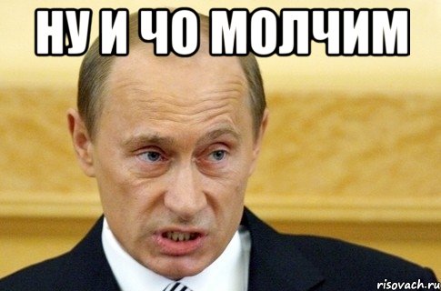 ну и чо молчим , Мем путин