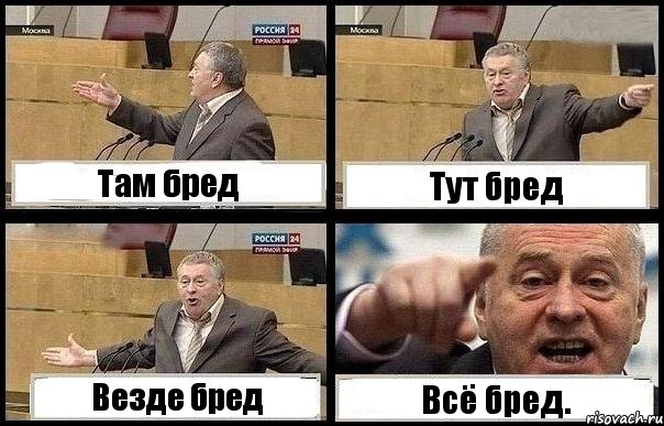 Там бред Тут бред Везде бред Всё бред., Комикс с Жириновским