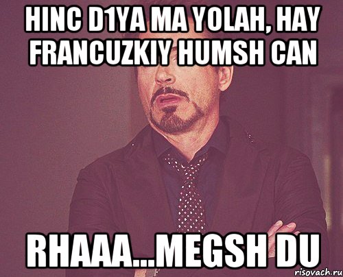 hinc d1ya ma yolah, hay francuzkiy humsh can rhaaa...megsh du, Мем твое выражение лица