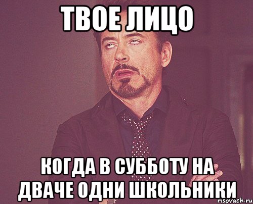 твое лицо когда в субботу на дваче одни школьники, Мем твое выражение лица