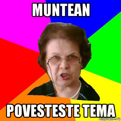 muntean povesteste tema, Мем Типичная училка