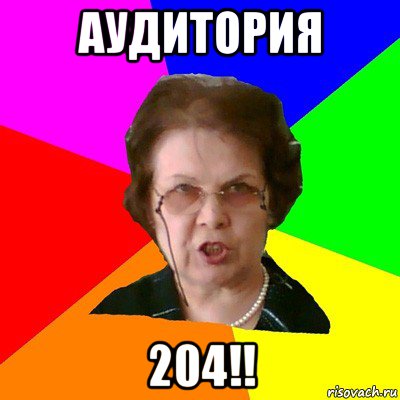 аудитория 204!!, Мем Типичная училка