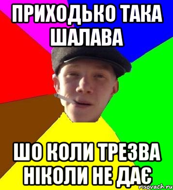 приходько така шалава шо коли трезва ніколи не дає, Мем умный гопник