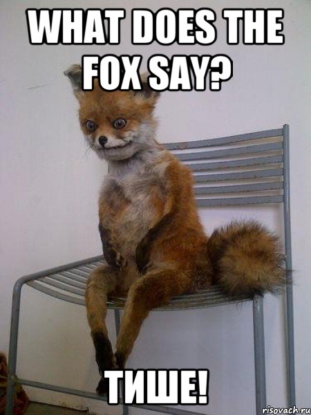 what does the fox say? тише!, Мем Упоротая лиса
