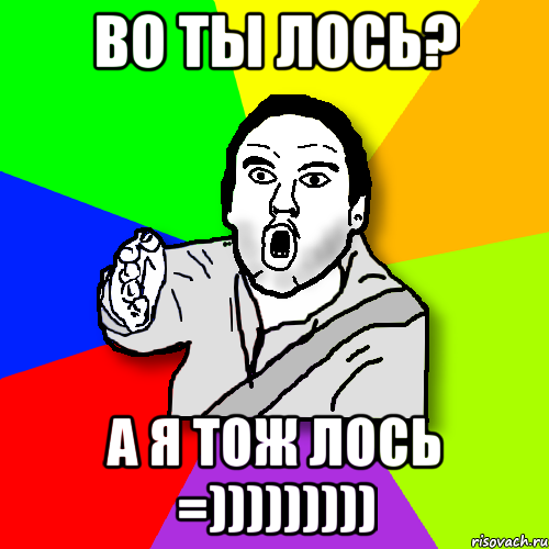 во ты лось? а я тож лось =))))))))), Мем утверждатель