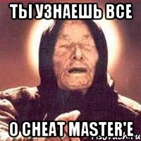 ты узнаешь все о cheat master'e, Мем Ванга (цвет)