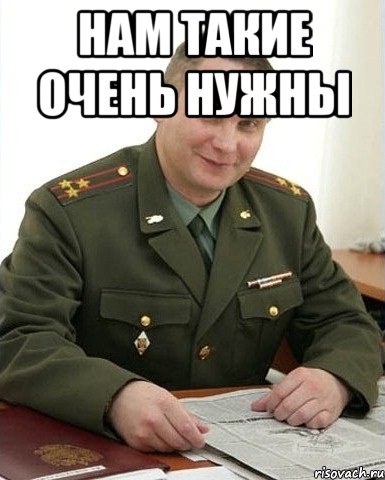 нам такие очень нужны , Мем Военком (полковник)