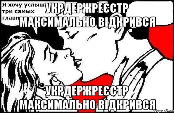 укрдержреєстр максимально відкрився укрдержреєстр максимально відкрився, Комикс Хочу услышать