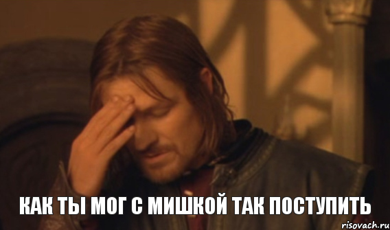 Как ты мог с мишкой так поступить, Мем Закрывает лицо