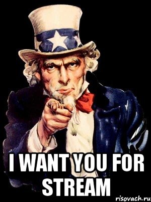  I want you for stream, Мем а ты