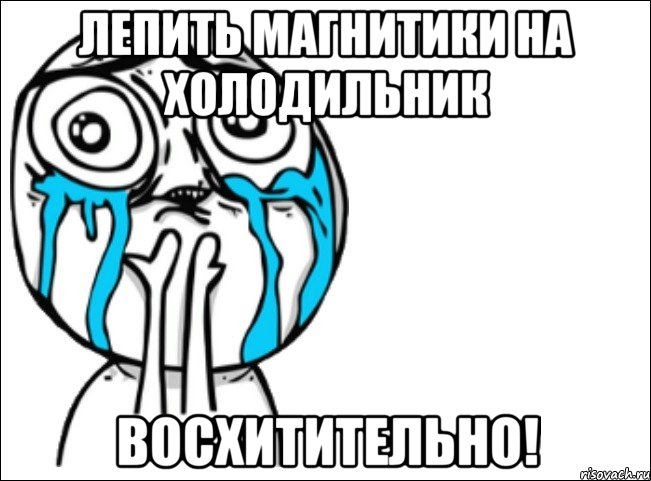 лепить магнитики на холодильник восхитительно!, Мем Это самый