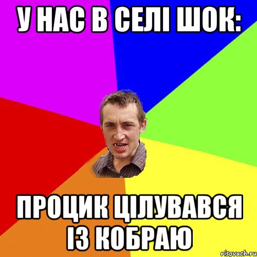 У нас в селі шок: Процик цілувався із кобраю, Мем Чоткий паца