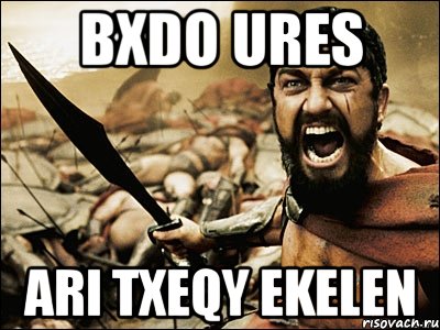 bxdo ures ari txeqy ekelen, Мем Это Спарта