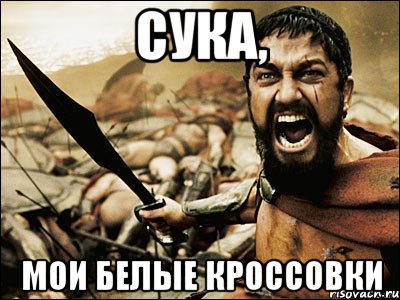 Сука, мои белые кроссовки, Мем Это Спарта