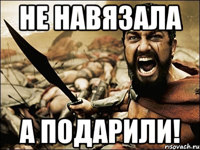 не навязала а подарили!, Мем Это Спарта